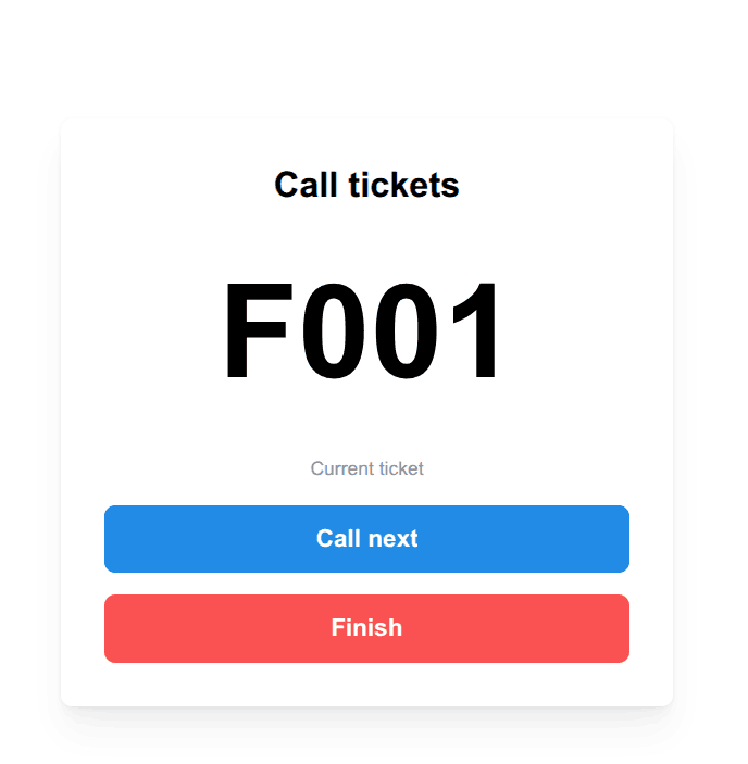 Station in advanced tickets mode